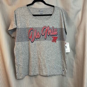 Champion Ole Miss crop top tee